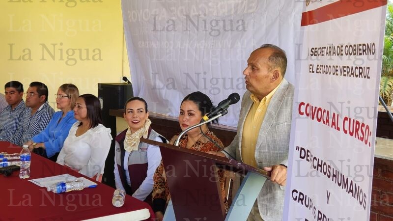 La Secretaría de Gobierno del Estado de Veracruz en coordinación con el Gobierno de Huatusco desarrollan el curso “Derechos Humanos y Grupos Prioritarios en la Práctica Policial”.