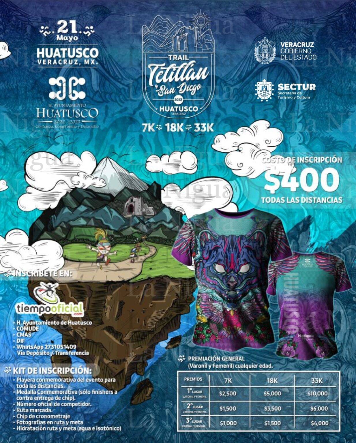 Participa en la segunda edición del Tetitlán Trail en Huatusco.