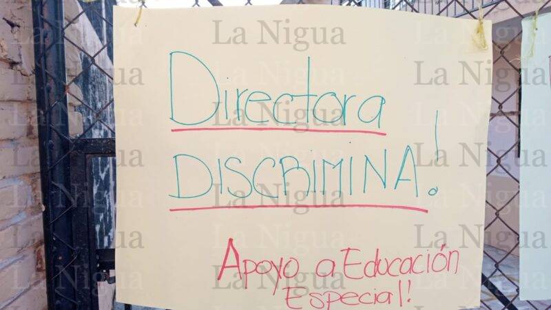 Piden destitución de director de Primaria de la comunidad de Alto Tío Diego