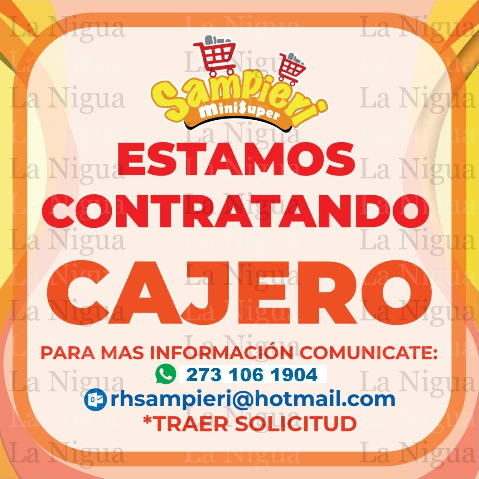 Súper Sampieri solicita