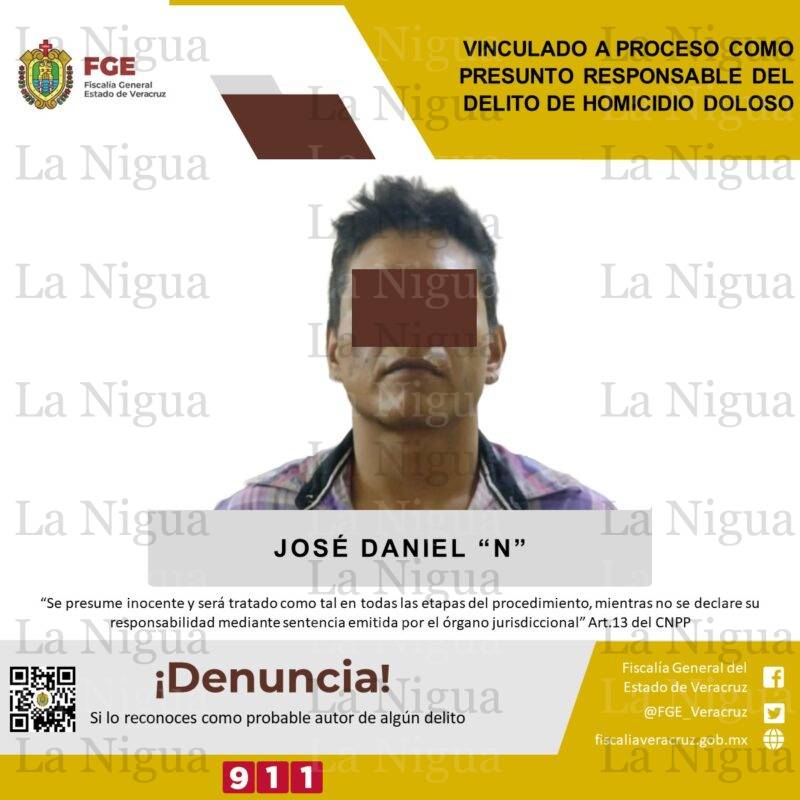 Vinculado a proceso como presunto responsable del delito de homicidio doloso
