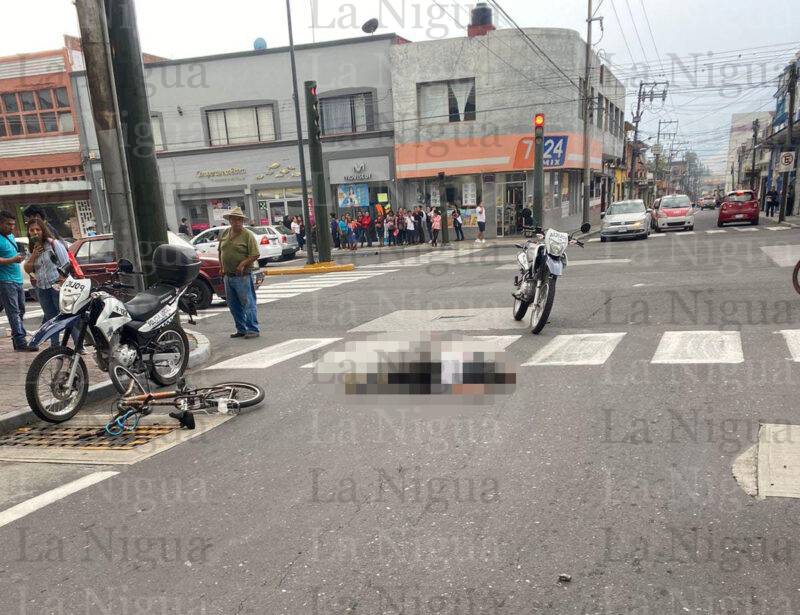 Autobús atropella y m@t@ a ciclista en Orizaba