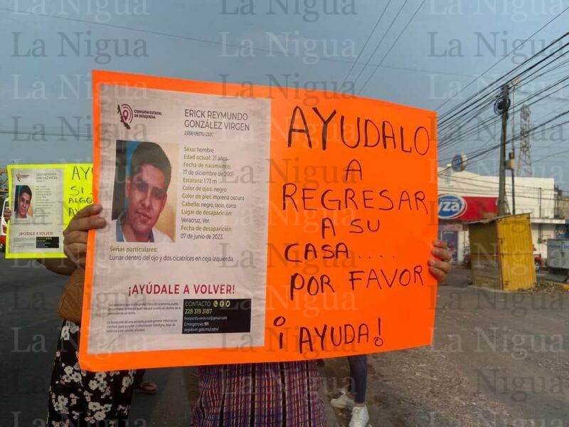 Usan redes para buscar a joven desaparecido en Veracruz