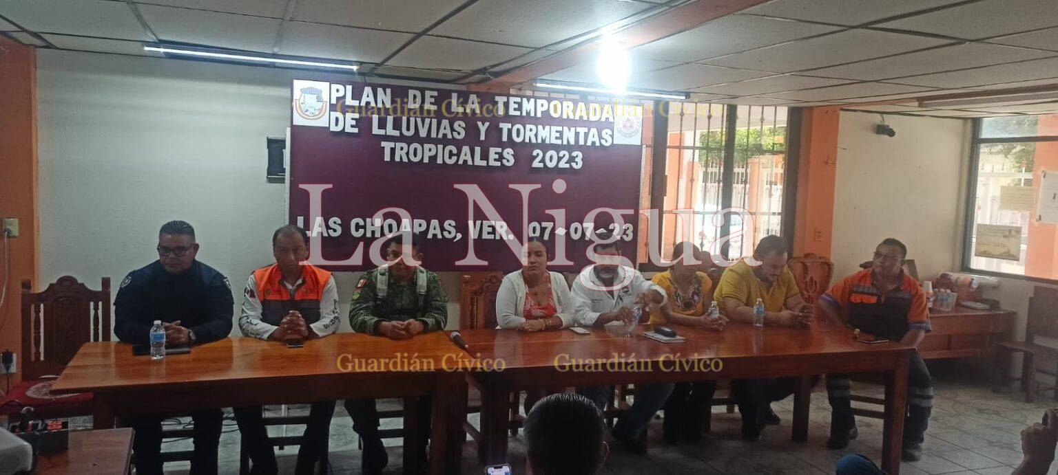 Presentan plan operativo municipal de lluvias y ciclones tropicales 2023 en Las Choapas