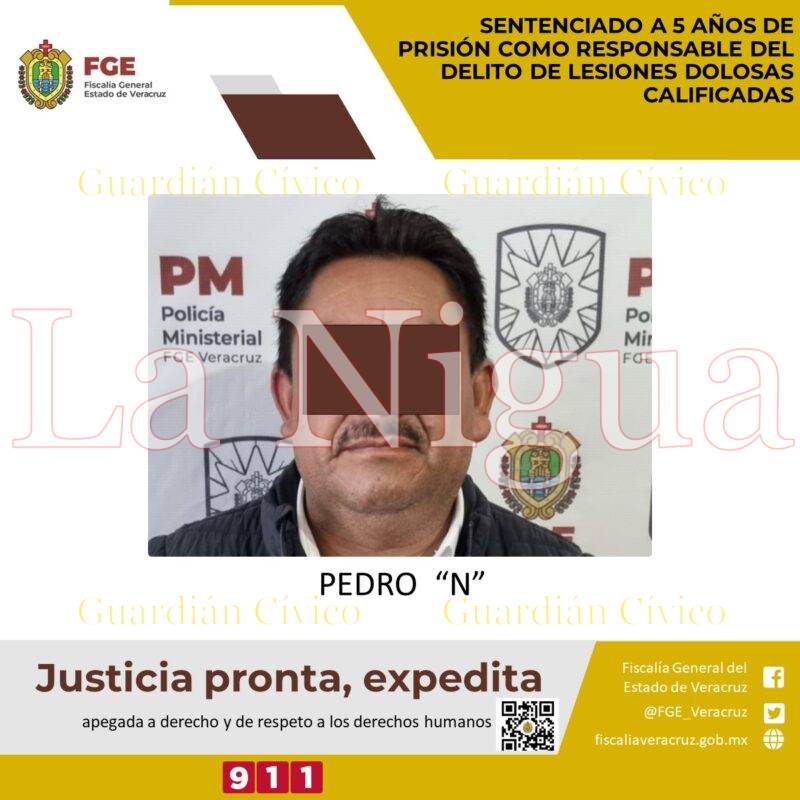 5 años de prisión a chofer de Terranova por matar a campesino.