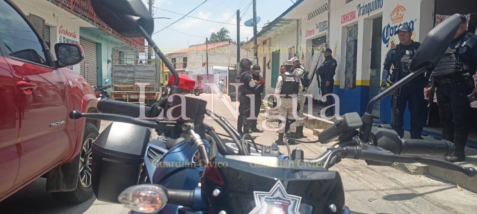 Persecusión y balazos en centro de Las Choapas