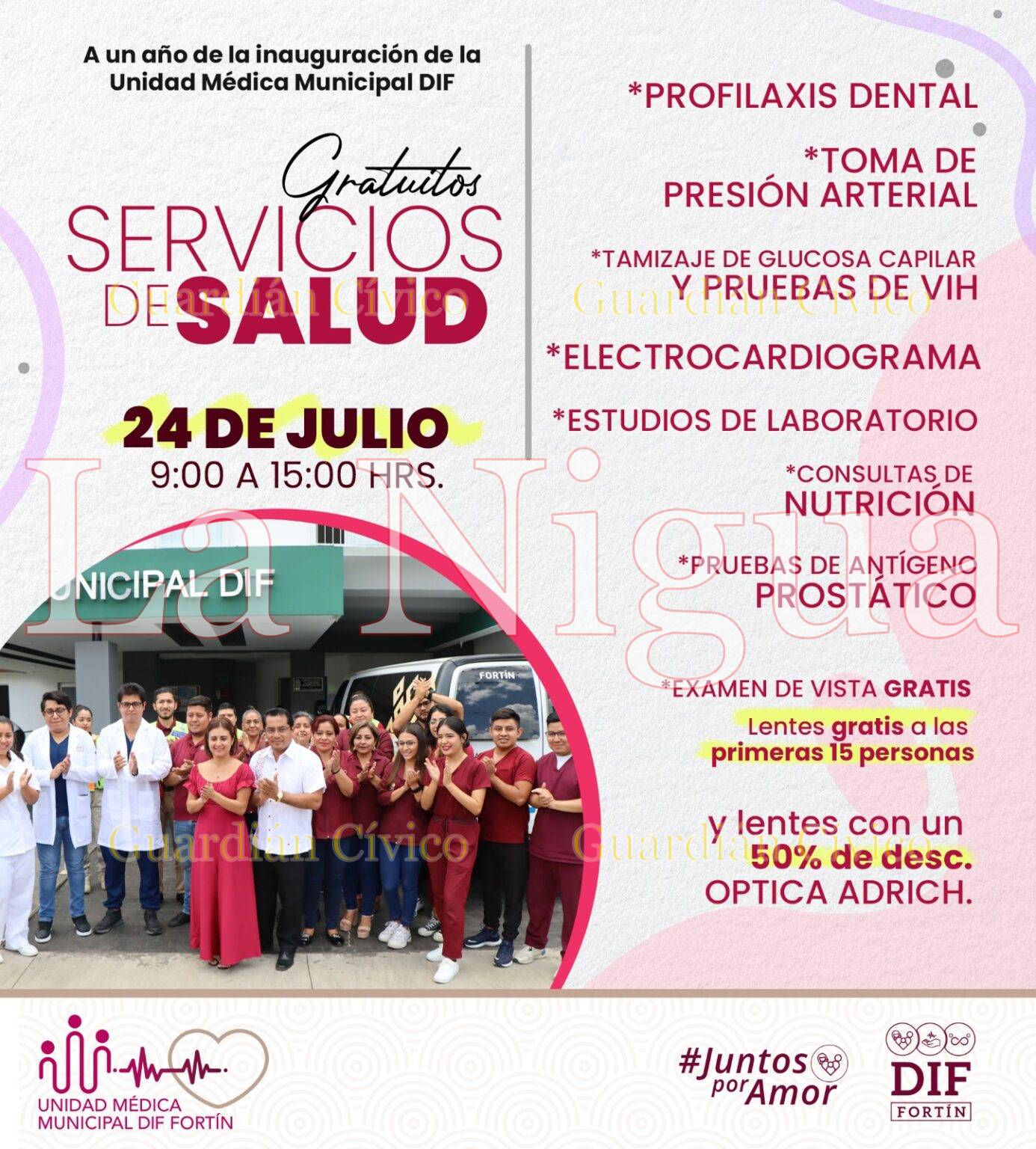 Habrá jornada de servicios gratuitos en la Unidad Médica Municipal DIF