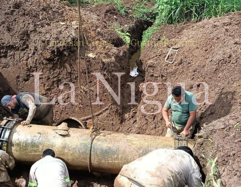 Inicia recuperación en el suministro del agua, tras concluir reparación de acueducto Los Berros