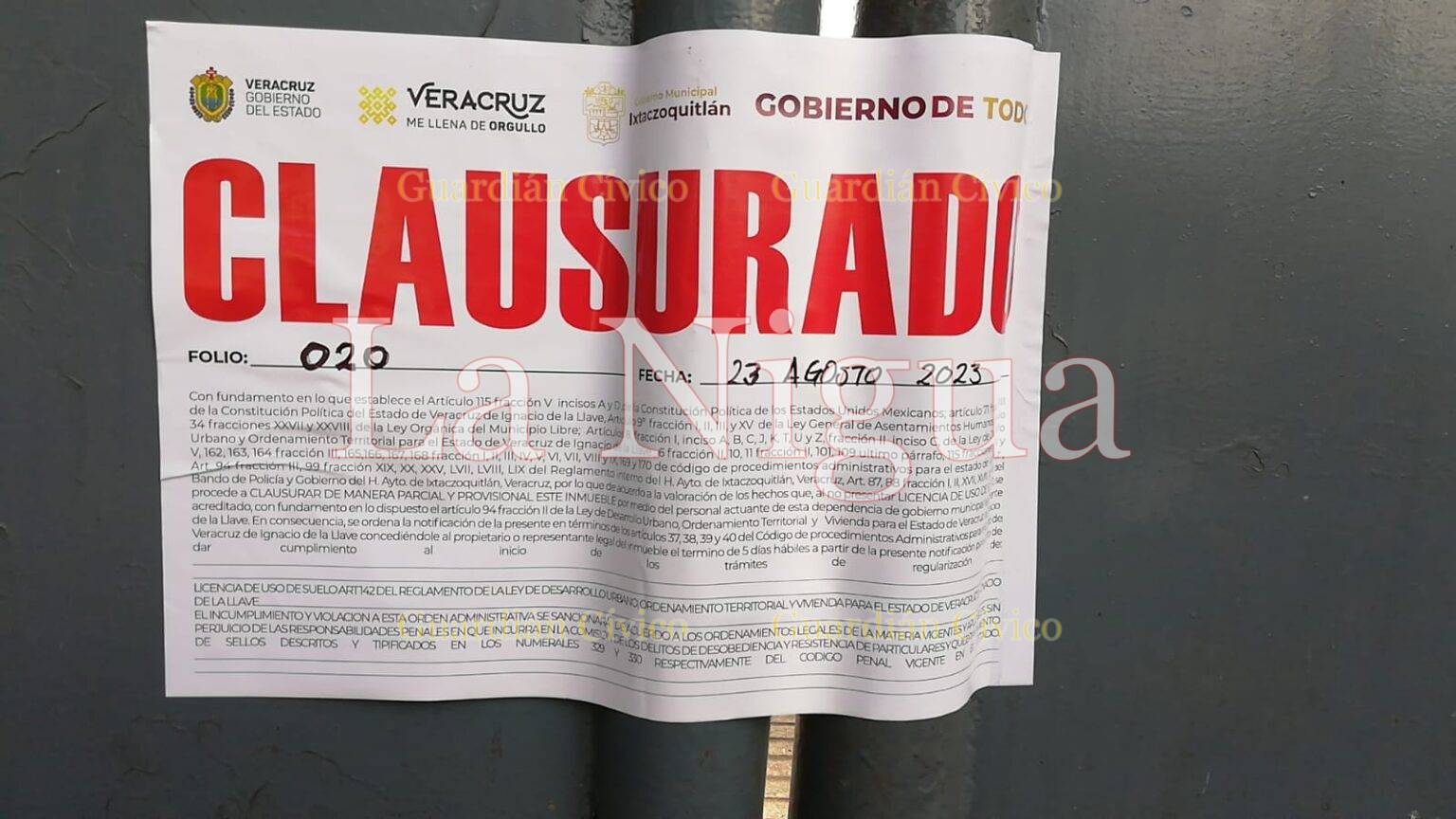 Clausuran el ingenio del  Carmen