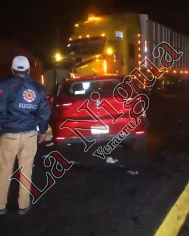 Fatídico accidente en la autopista Totomoxtle a Tihuatlan