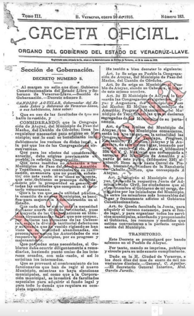 EN EL CONGRESO DEL ESTADO DE VERACRUZ SE AUTORIZA LA CREACIÓN DE UN NUEVO MUNICIPIO