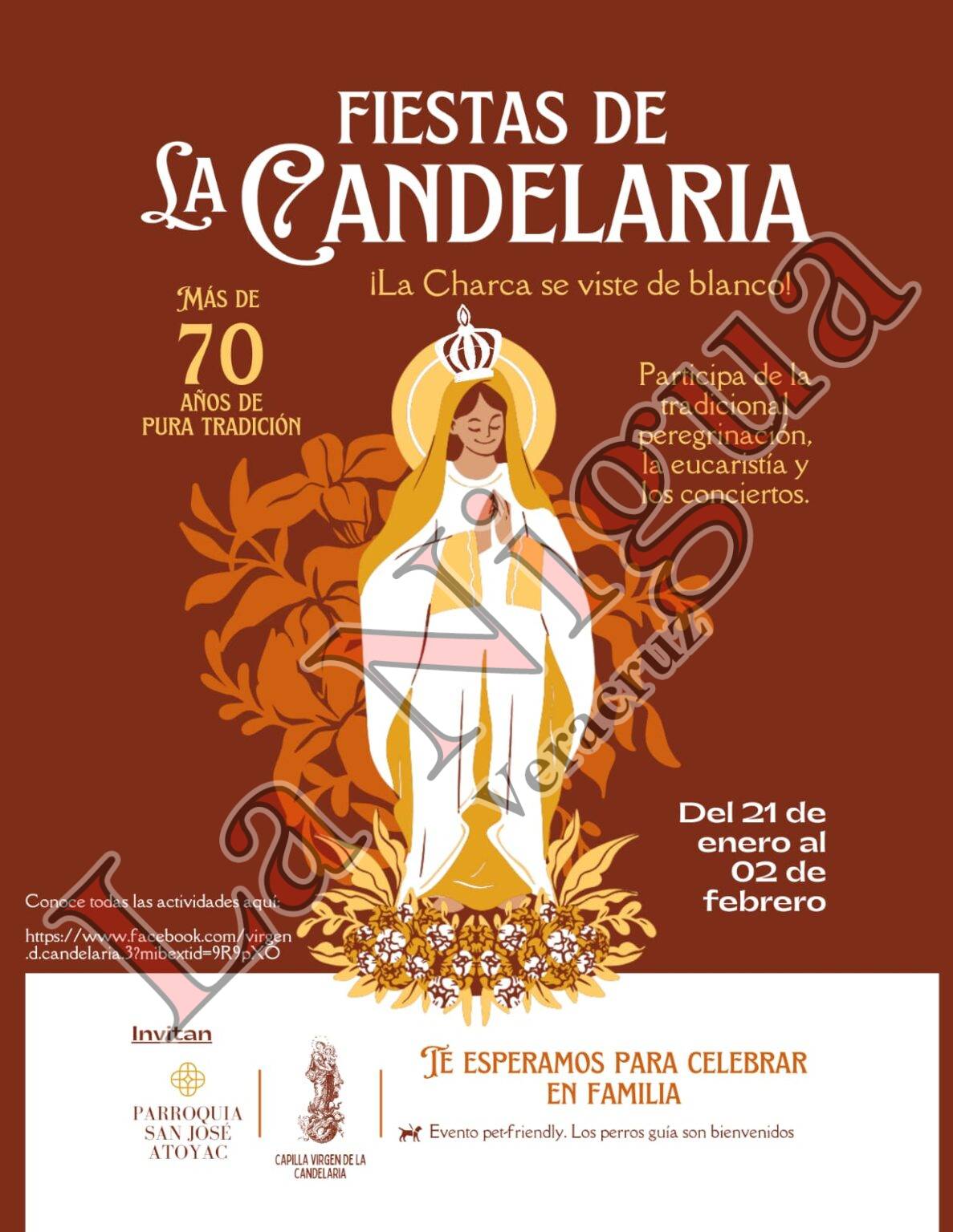 Fiesta Patronal en honor a la Santísima Virgen de la Candelaria en La Charca