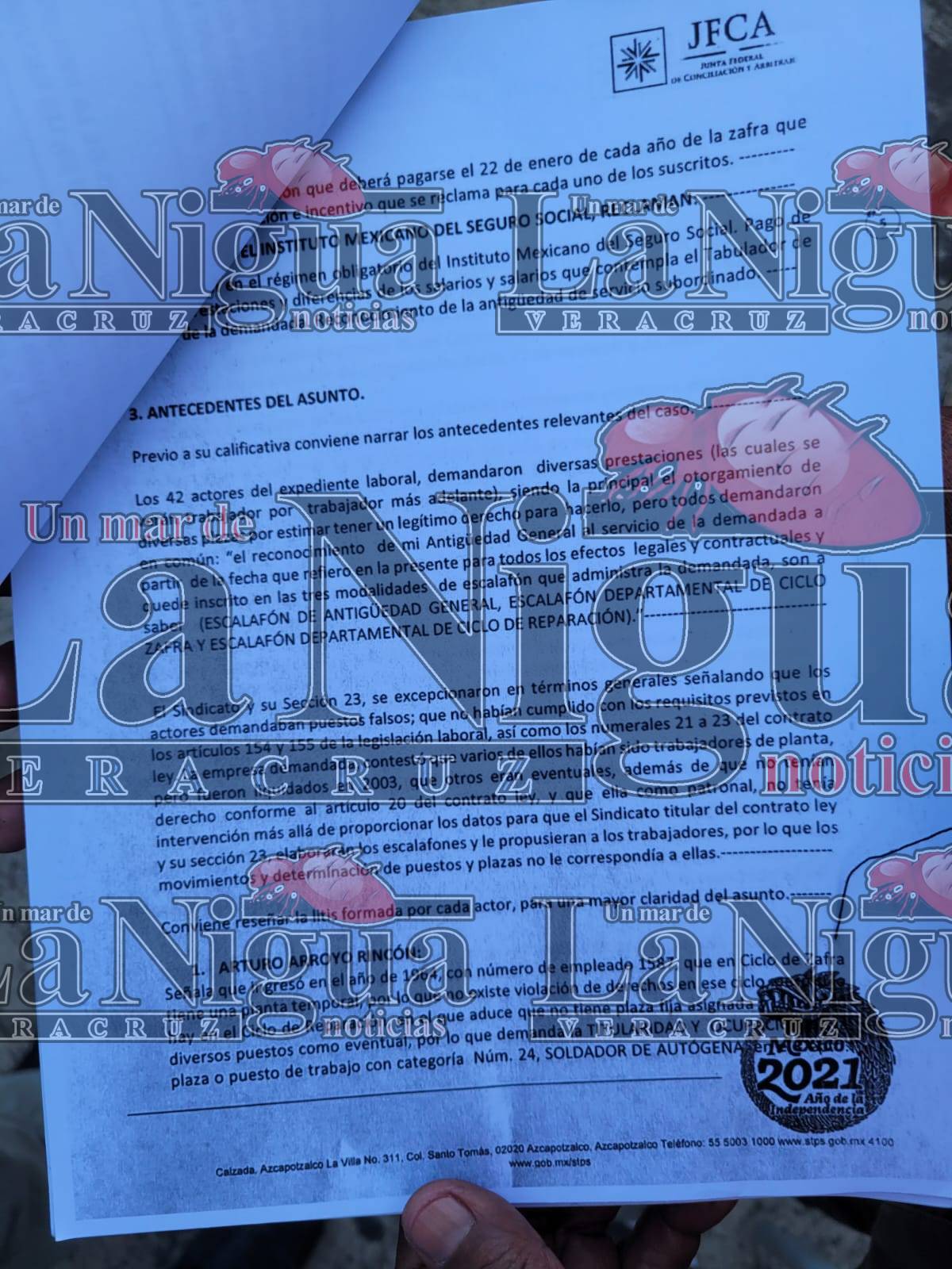 Obreros despedidos de El Potrero piden a Nahle su intervención para ser liquidados 16 WhatsApp Image 2024 02 11 at 12.49.05