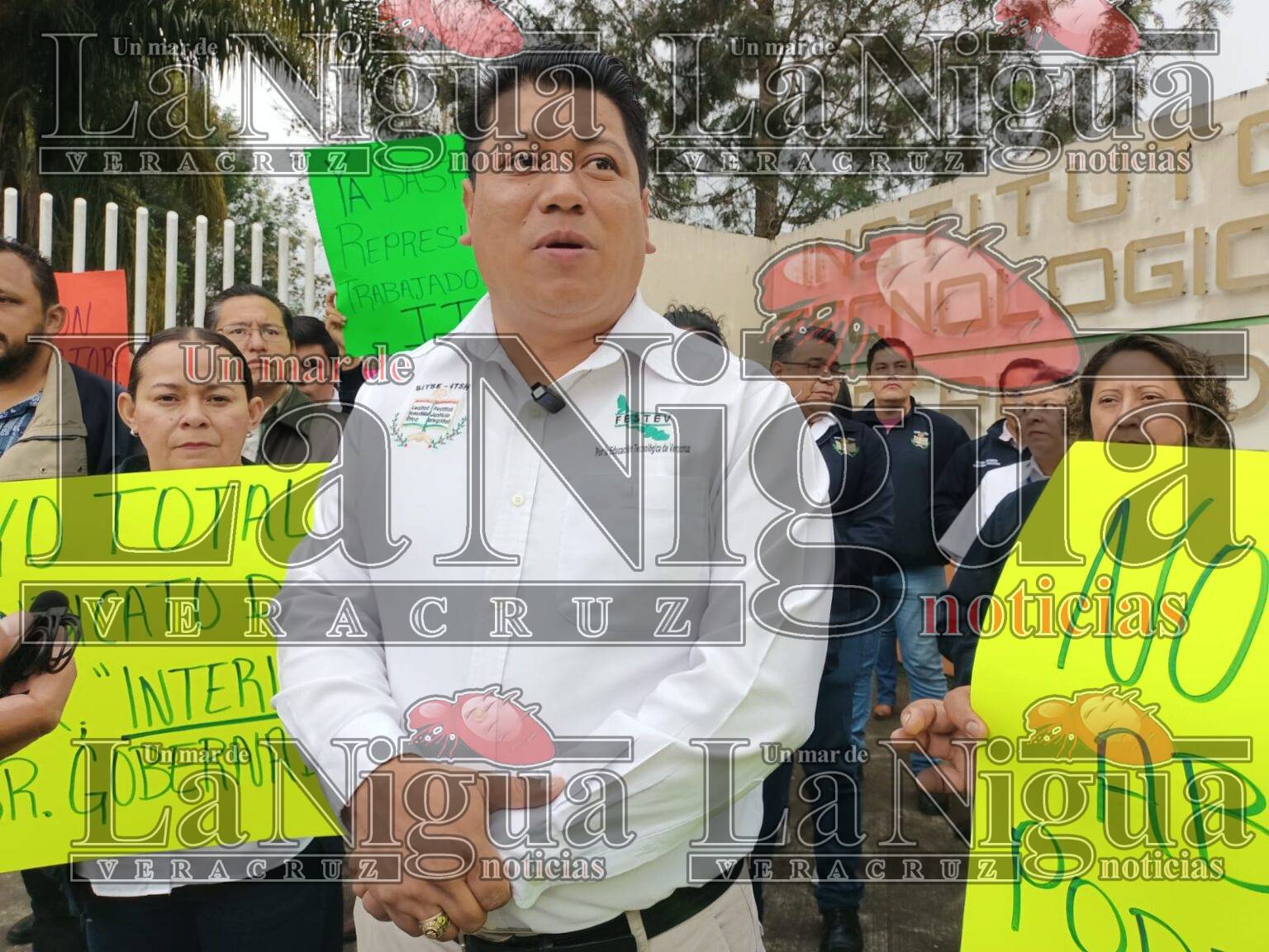 Se manifiestan 18 sindicatos a nivel estatal en apoyo a trabajadores del Tecnológico de Xalapa