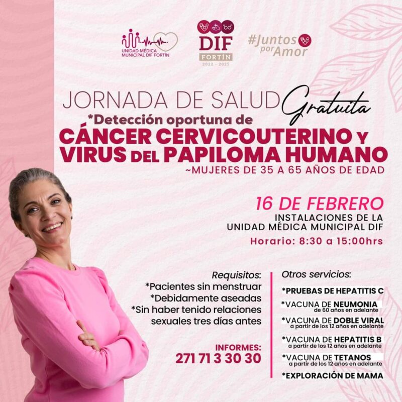 Jornada de Salud para la “Detección oportuna de Cáncer Cervicouterino y Virus del Papiloma Humano” en Fortín