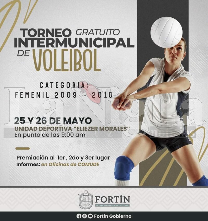 Torneo Intermunicipal Femenil de Voleibol en Fortín