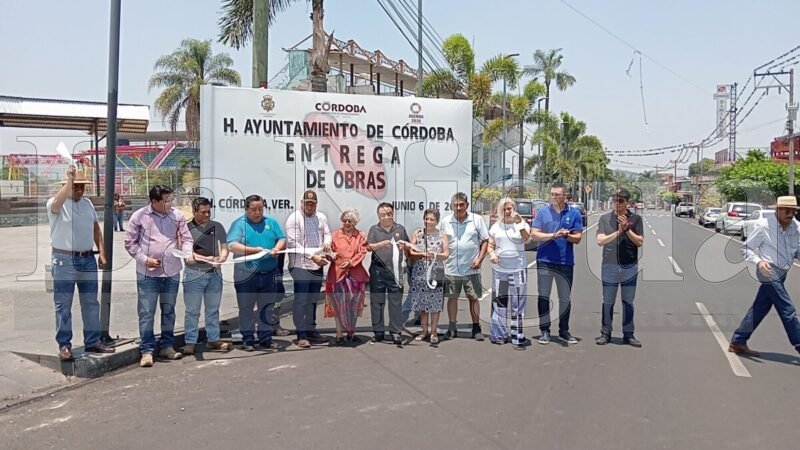 Inaugura alcalde de Córdoba obras viales con una inversión de más de 16.5 millones de pesos