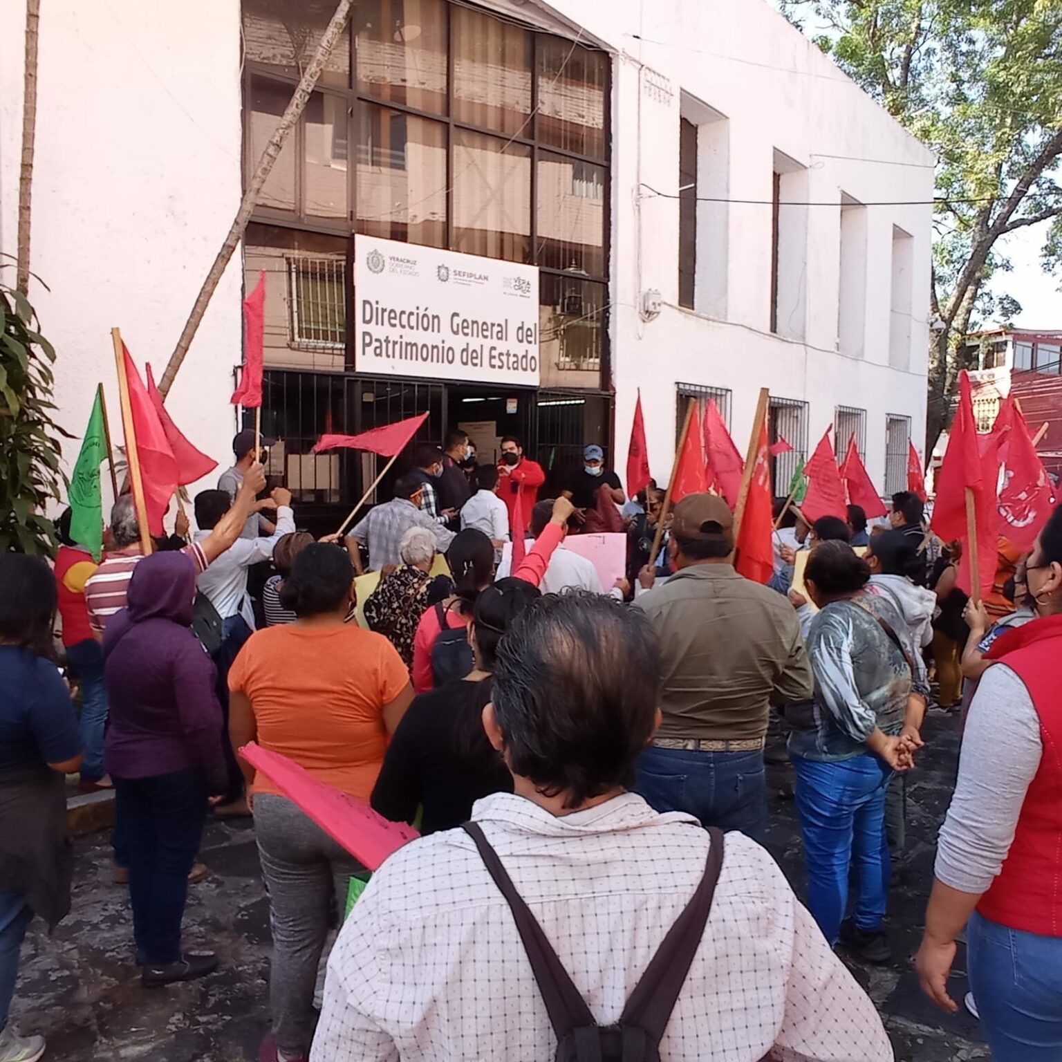 Se manifiestan antorchistas en Xalapa