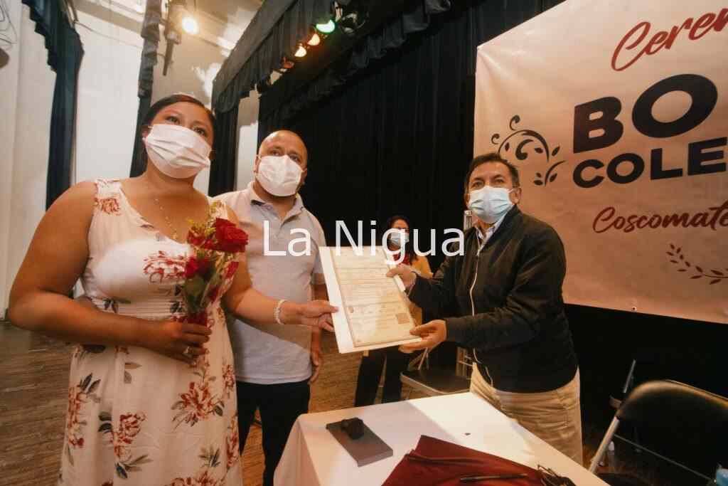 EN COSCOMATEPEC UNEN A 41 PAREJAS EN MATRIMONIO