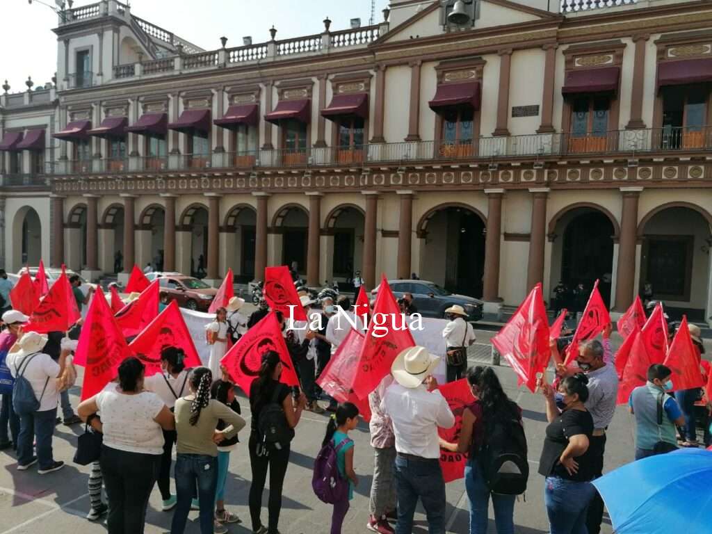 Se manifiesta CIOAC para que les solución sobre invasión de 2 mil hectáreas en Coatepec