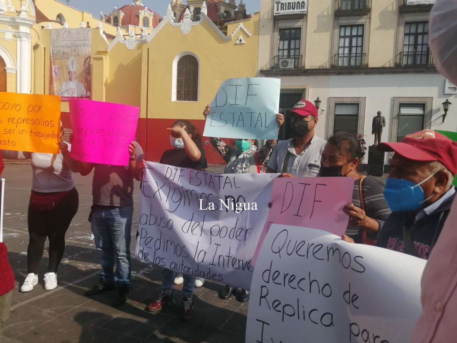 Acosan laboralmente a trabajador del DIF estatal por pedir material para mantenimiento de parque