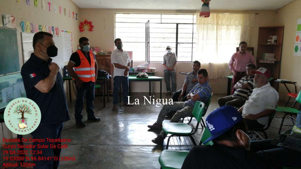 Realizan curso de Secado Solar del Café para productores de Tepatlaxco 4 img 20220429 wa00472722482285120158787