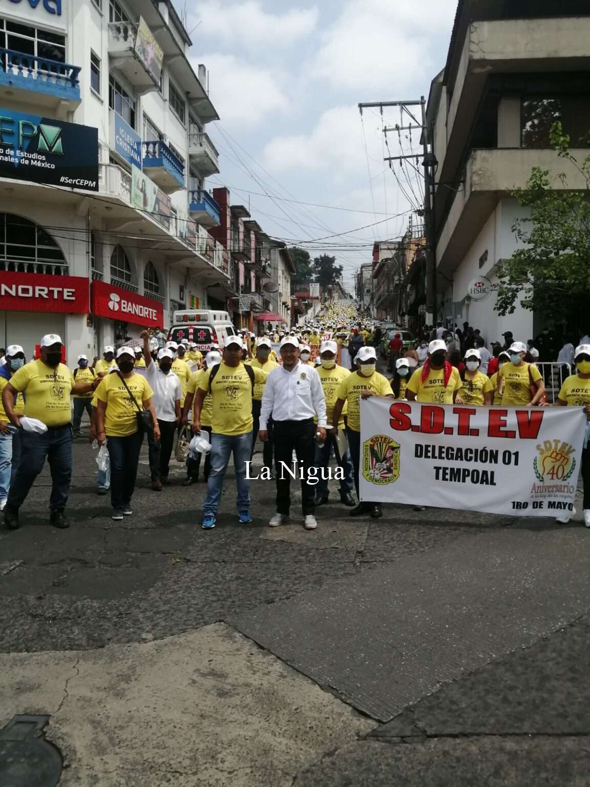 Tras dos años se realiza de nuevo desfile conmemorativo del Día del Trabajo
