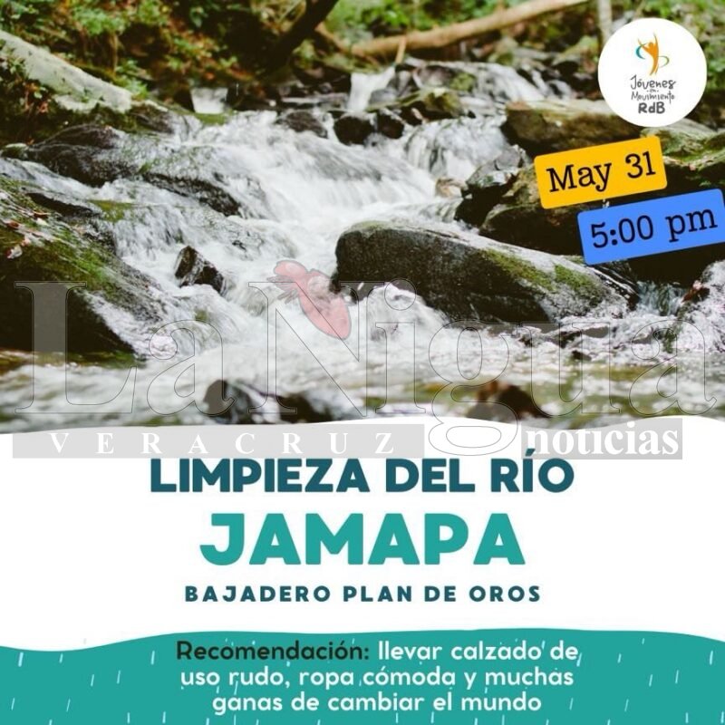 Colectivo "Jóvenes en Movimiento RdB" limpia los bajaderos del río Jamapa 4 img 1384 1