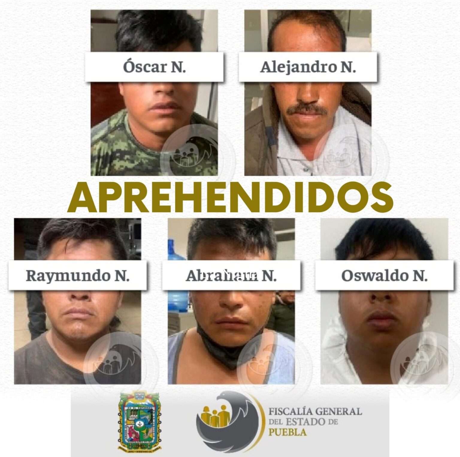 APREHENDE FISCALIA PUEBLA A 5 PERSONAS POR EL LINCHAMIENTO DE UN ABOGADO