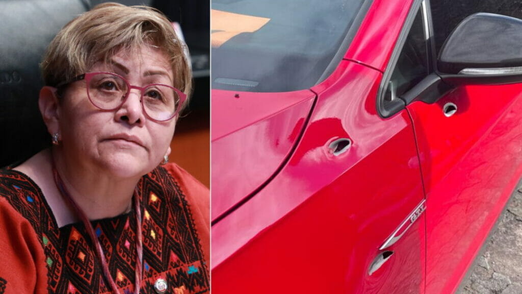 Balean en Temoaya, Edomex, el automóvil de la senadora Martha Guerrero