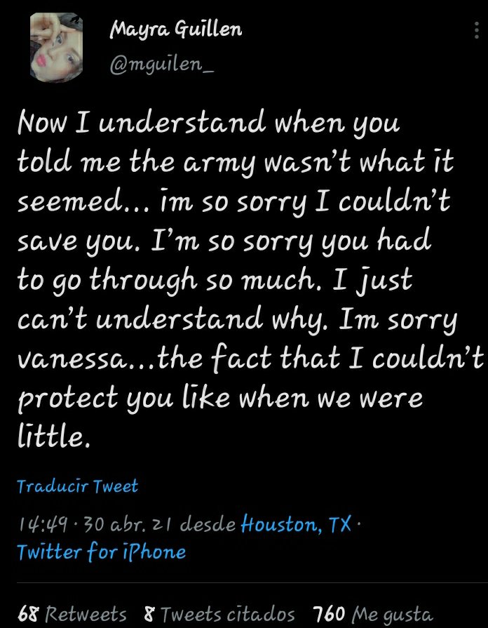 Vanessa Guillén fue acosada sexualmente: el Ejército revela por primera vez qué pasó con la soldado latina asesinada en Fort Hood 2 screenshot 20210430 160823 twitter9142743471288010321