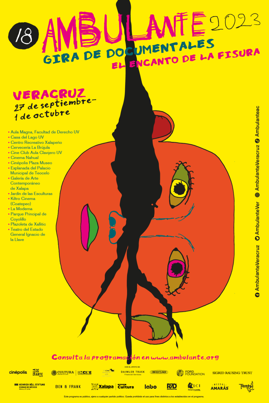 Ambulante 2023 llega al estado de Veracruz del 27 de septiembre al 1 de octubre