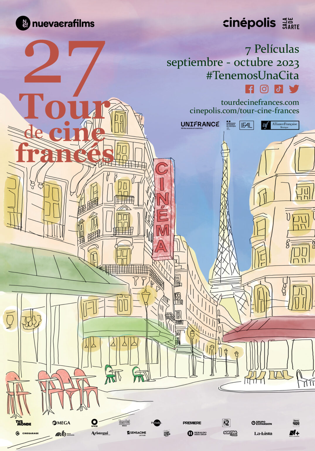 Presentación del Poster y Cineminuto 27º Tour de Cine Francés